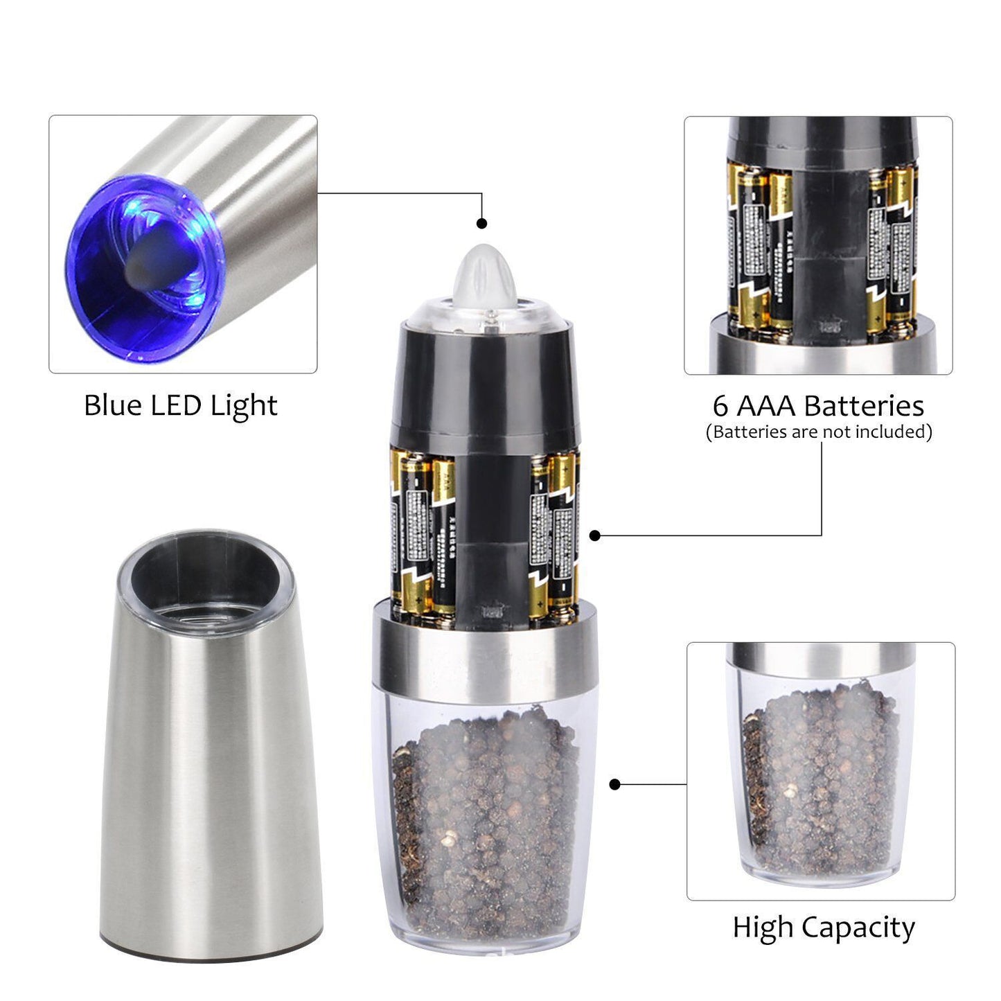 Gravity Electric Pepper Grinder